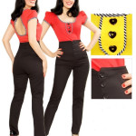 Pantalon taille haute ROCK STEADY