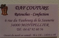 Couturi�re � Montpellier, contactez DAF Couture pour de la couture ou de la retouche