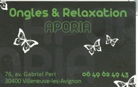 Onglerie � Villeneuve l�s Avignon chez Aporia, relaxation Villeneuve l�s Avignon