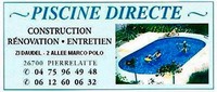 R�novation piscine Pierrelatte pensez PISCINE DIRECTE, construction de piscine et entretien